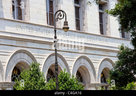 Tomochichi Federal Courthouse und Postamt, Savannah, Georgia Stockfoto