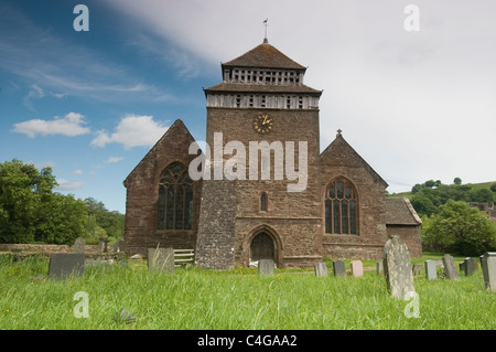 St. Bridget's Church in Skenfrith, Wales, Großbritannien Stockfoto