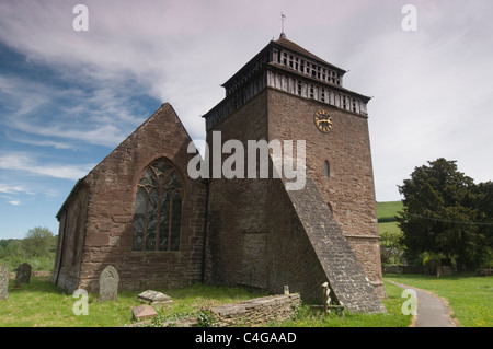 St. Bridget's Church in Skenfrith, Wales, Großbritannien Stockfoto