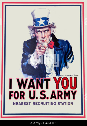 US Armee-Plakat Stockfoto