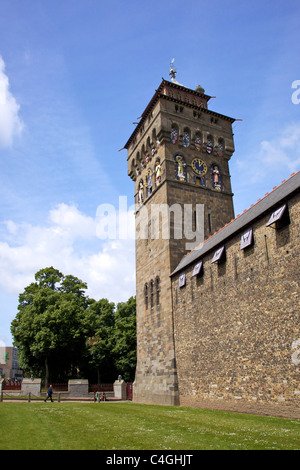 Marquis von Bute Uhrturm, Cardiff Castle, South Glamorgan Wales Cymru UK GB British Isles Stockfoto