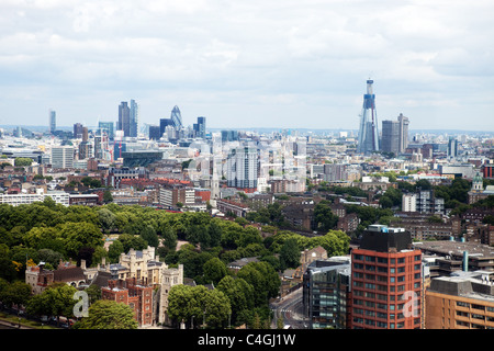 City of London von Nordwesten gesehen Stockfoto