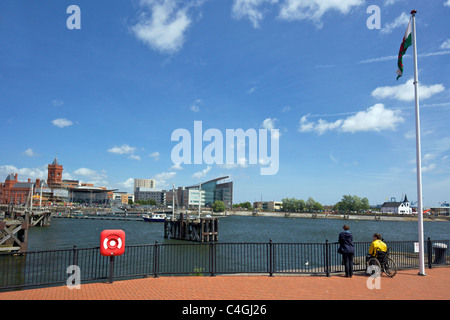 Mermaid Quay, Cardiff Bay, South Glamorgan, Wales Cymru, UK, Vereinigtes Königreich, GB, Großbritannien, britische Inseln, Europa, Stockfoto