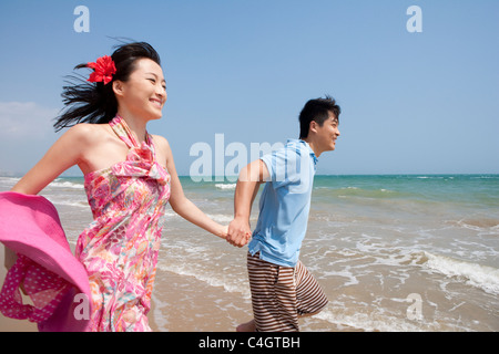 Glückliches Paar im Urlaub Stockfoto