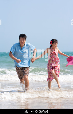 Glückliches Paar im Urlaub Stockfoto