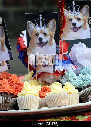 Königliche Hochzeit Feier Kuchen. Stockfoto