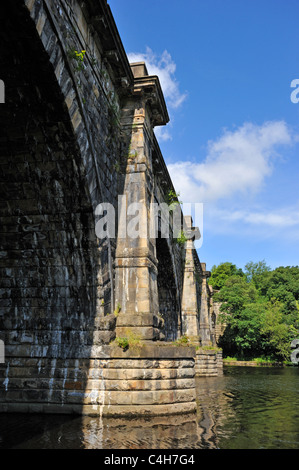 Lune Aquädukt. Lancaster, Kendal Canal, Lancaster, Lancashire, England, Vereinigtes Königreich, Europa. Stockfoto