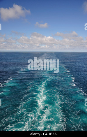 Weck aus MS Eurodam Kreuzfahrt Schiff, Nordsee, Europa Stockfoto