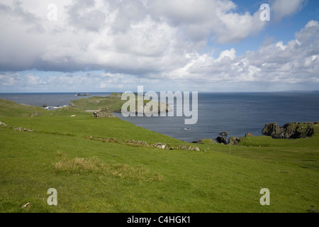 Fethaland Shetlandinseln Schottland einmal von Shetland geschäftigsten Haaf angeln Station jetzt Gebäude abgebrochen Stockfoto
