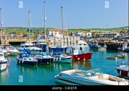 Hafen, West Bay, Dorset, Großbritannien Stockfoto