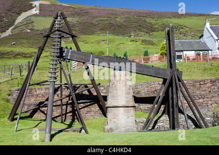 Strahl-Motor bei Wanlockhead Stockfoto