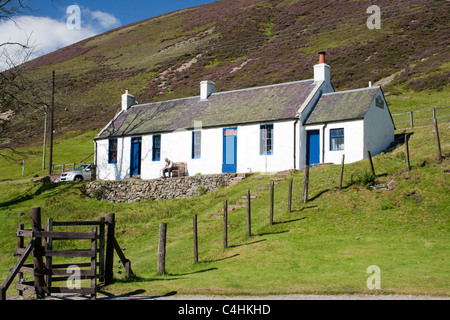 Bergleute-Hütte am Wanlockhead Stockfoto