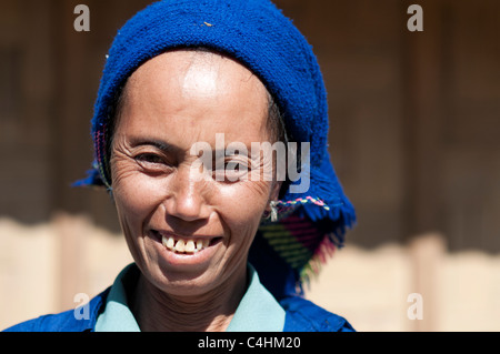 Eine Frau der Hmong in den Norden von Laos Stockfoto