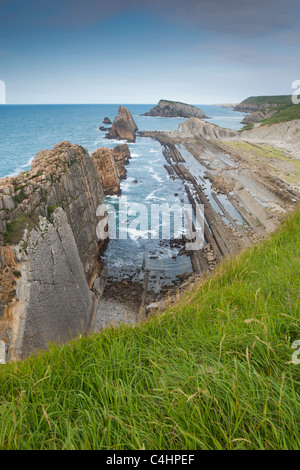 Strand von La Arnia, Liencres, Kantabrien, Spanien Stockfoto