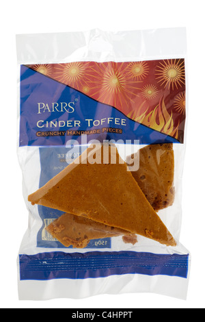 150 Gramm Beutel mit Parr Cinder toffee Stockfoto