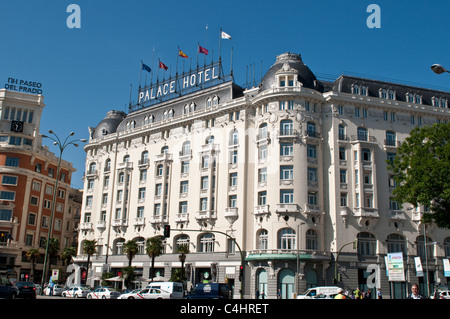 Palace Hotel am Plaza de Canovas del Castillo, Madrid, Spanien Stockfoto