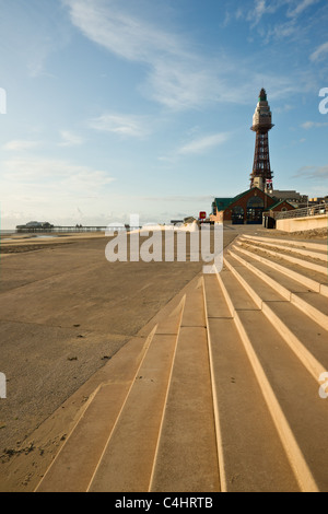 Blackpools neue Strandpromenade Stockfoto