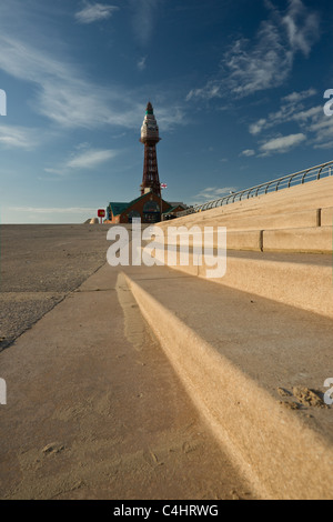 Blackpools neue Strandpromenade Stockfoto