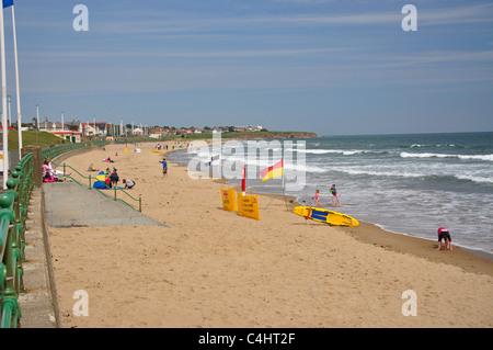 Strand und Promenade Blick, Seaburn, Sunderland, Tyne and Wear, England, Vereinigtes Königreich Stockfoto