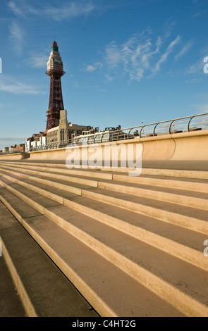 Blackpools neue Strandpromenade Stockfoto