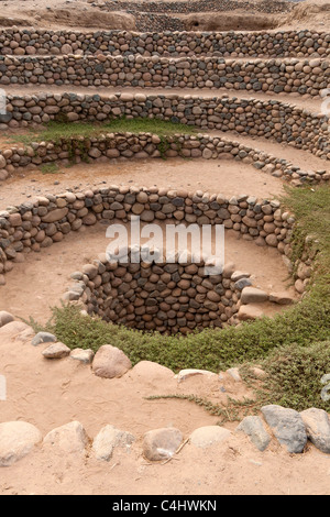 Nazca Cantayo Aquädukte, noch funktionieren heute Peru Stockfoto