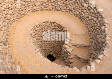 Nazca Cantayo Aquädukte, noch funktionieren heute Peru Stockfoto