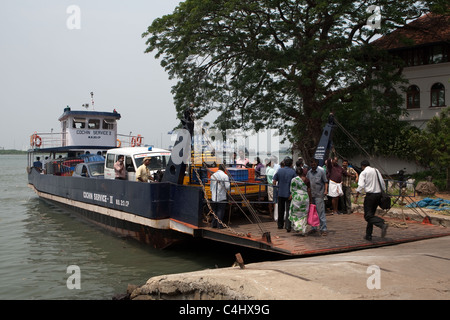 Fähre Fort Cochin, Kerala, Indien Stockfoto