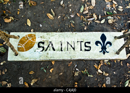 Heiligen Fußball Swing Audubon Park, New Orleans, LA, USA Stockfoto