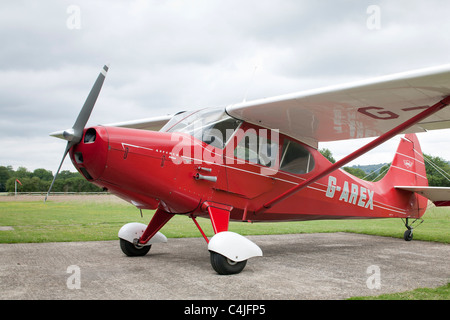 Aeronca Sedan Red Light Aircraft Flugzeug Stockfoto