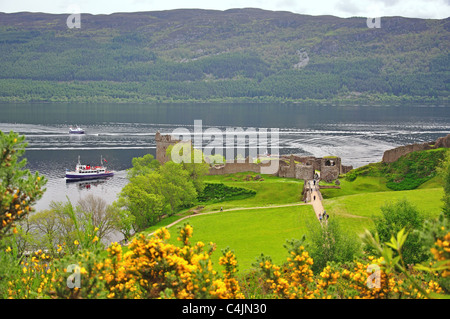 Urquhart Castle am Loch Ness, Highland, Schottland, Vereinigtes Königreich Stockfoto