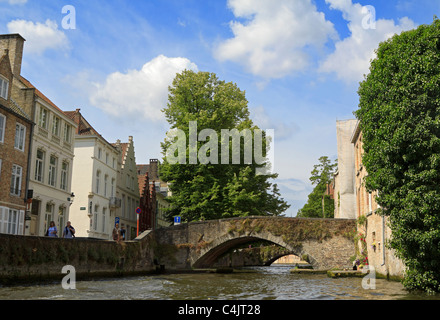 Groenerei, oder Grün-Kanal, Brügge, Belgien. Stockfoto