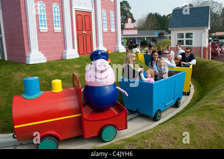 Peppa Pig Welt am Paultons Familie Freizeitpark in der Nähe von Southampton, England, UK Stockfoto