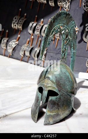 Antiken griechischen Helm in Fira, Santorin, Griechenland. Stockfoto