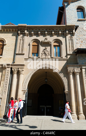 "Iglesia de San Nicolás (St. Nikolaus), Pamplona, Navarra (Navarra), Spanien, Europa. Stockfoto