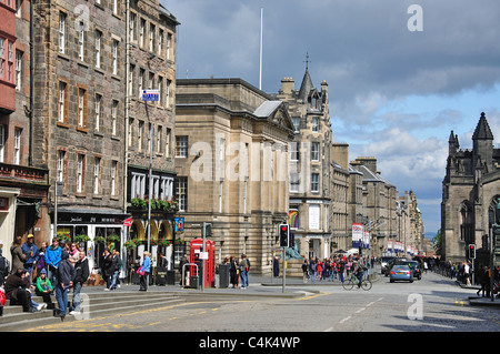 Zeigen Sie an, Royal Mile, Altstadt, Edinburgh, Lothian, Schottland, Vereinigtes Königreich Stockfoto