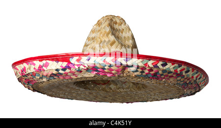 Stroh Sombrero-Hut Stockfoto