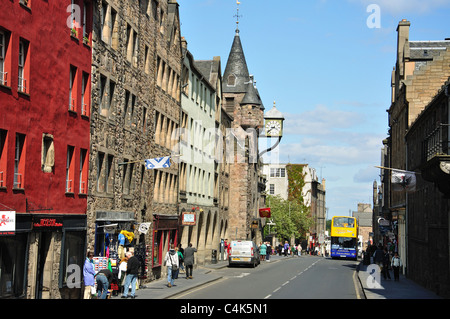 Canongate, Altstadt, Edinburgh, Lothian, Schottland, Vereinigtes Königreich Stockfoto