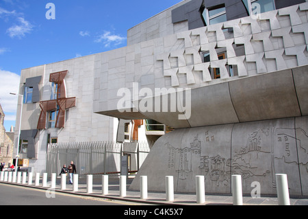 Schottisches Parlamentsgebäude, Holyrood, Altstadt, Edinburgh, Lothian, Schottland, Vereinigtes Königreich Stockfoto