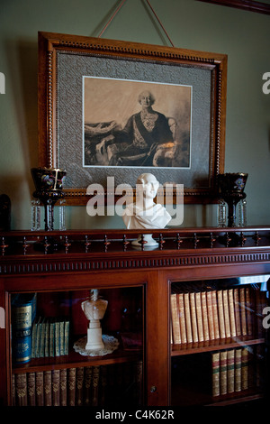 Die Innenräume der Craigdarroch Castle in Victoria, British Columbia, ist einem historischen, viktorianischen Châteauesque Herrenhaus. Stockfoto