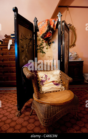 Die Innenräume der Craigdarroch Castle in Victoria, British Columbia, ist einem historischen, viktorianischen Châteauesque Herrenhaus. Stockfoto