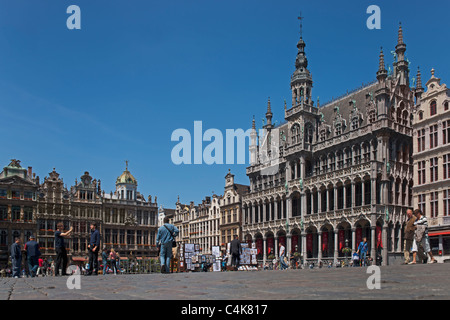 Marktplatz-Grand Place, Brüssel | Grand-Place, Marktplatz, Brüssel Stockfoto