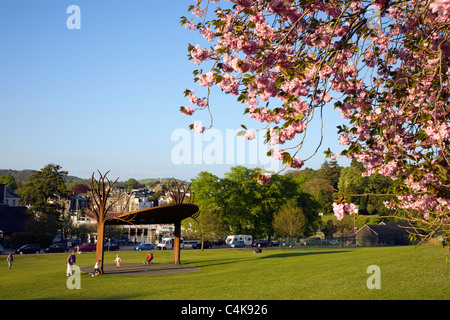 Schutz auf dem Grün zu Bowness auf Windemere Stockfoto