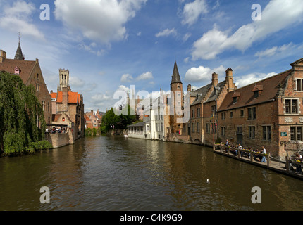 Kai Rosenkranz, Brügge, Belgien. Eines der beliebtesten Aussicht auf die Grachten in Brügge. Stockfoto