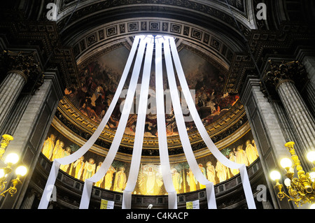 Innen Kirche La Madeleine in Paris, Frankreich Stockfoto