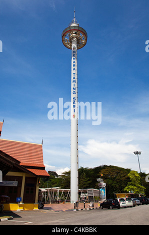 Menara Taming Sari Turm, Melaka, Malaysia Stockfoto