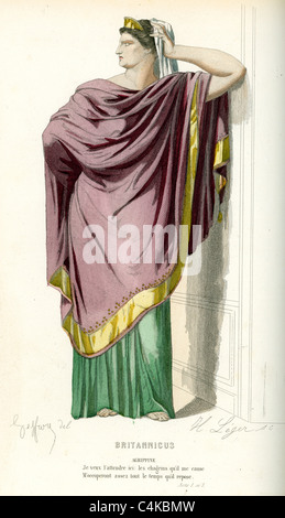 Agrippine aus dem Stück Britannicus des französischen Dramatikers Jean Racine. Stockfoto