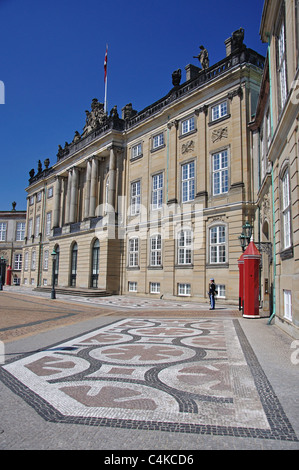 Palais Christians VIII., Königspalast Amalienborg, Königlicher Palastplatz, Kopenhagen (Kobenhavn), Königreich Dänemark Stockfoto