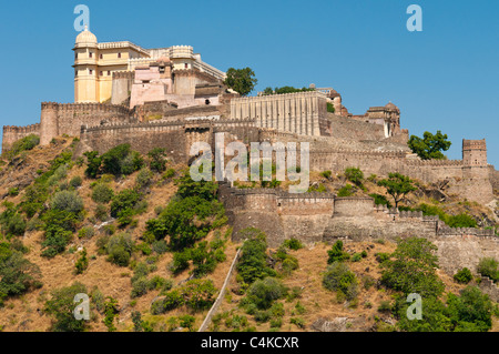 Kumbhalgarh Fort, Rajasthan Zustand, Indien, Asien Stockfoto