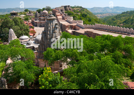 Kumbhalgarh Fort, Rajasthan Zustand, Indien, Asien Stockfoto