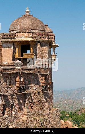 Kumbhalgarh Fort, Rajasthan Zustand, Indien, Asien Stockfoto